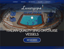 Tablet Screenshot of luxuryspa.it